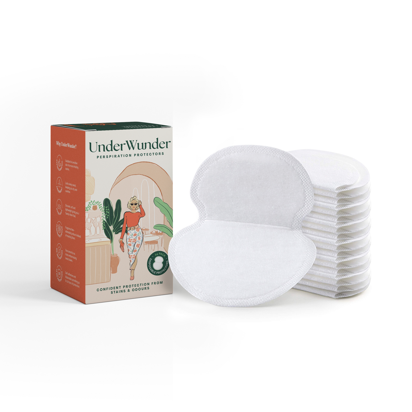 UnderWunder Women's Perspiration Protectors